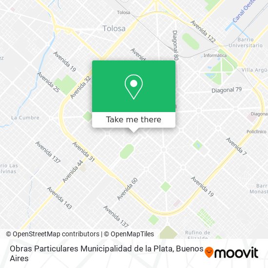 Mapa de Obras Particulares Municipalidad de la Plata