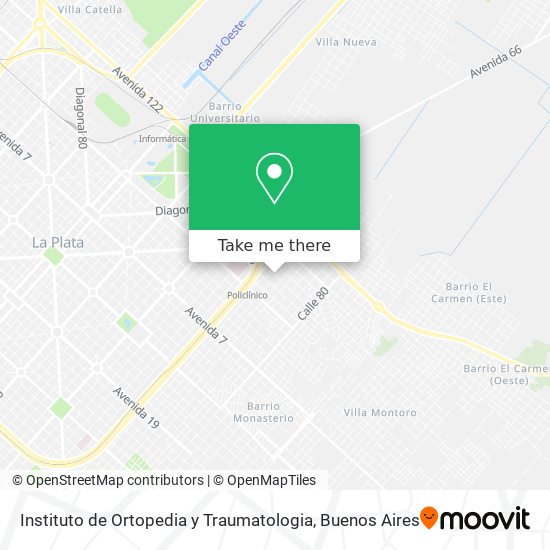 Mapa de Instituto de Ortopedia y Traumatologia