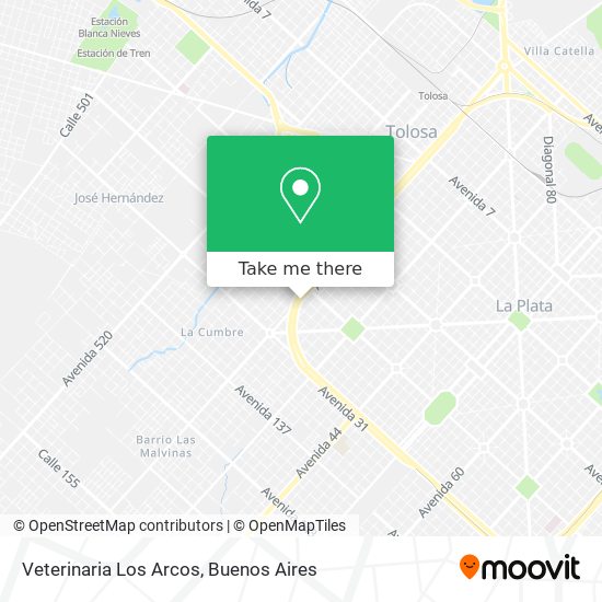 Veterinaria Los Arcos map