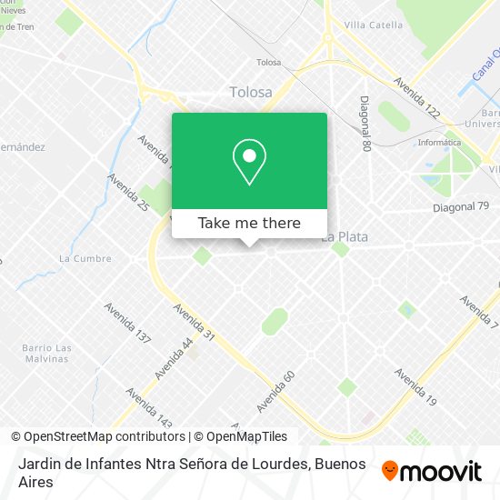 Mapa de Jardin de Infantes Ntra Señora de Lourdes