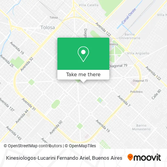 Mapa de Kinesiologos-Lucarini Fernando Ariel