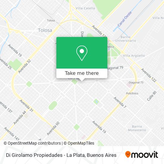 Di Girolamo Propiedades - La Plata map