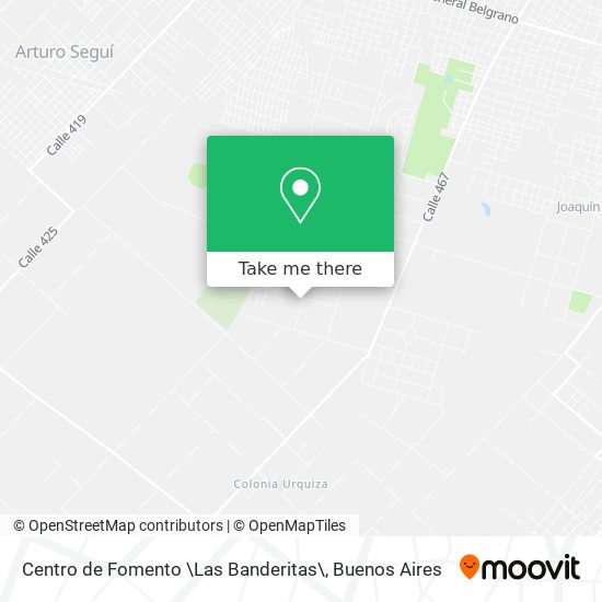 Mapa de Centro de Fomento \Las Banderitas\