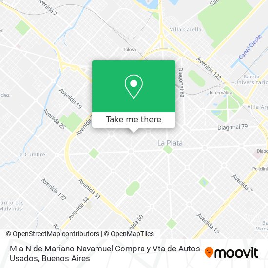 M a N de Mariano Navamuel Compra y Vta de Autos Usados map