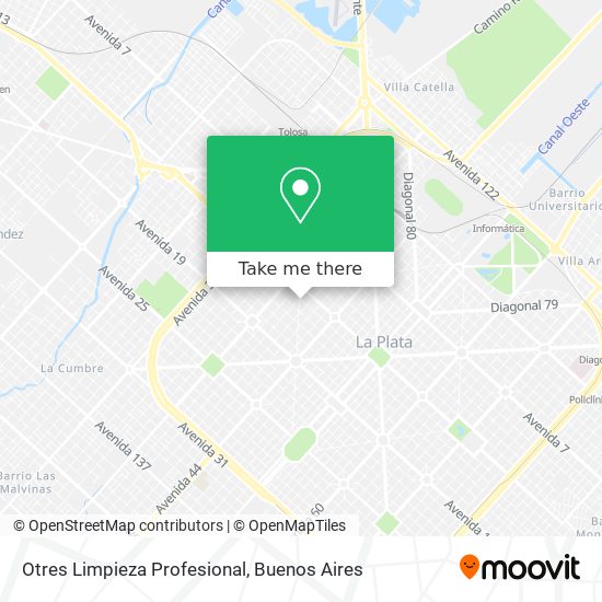 Otres Limpieza Profesional map