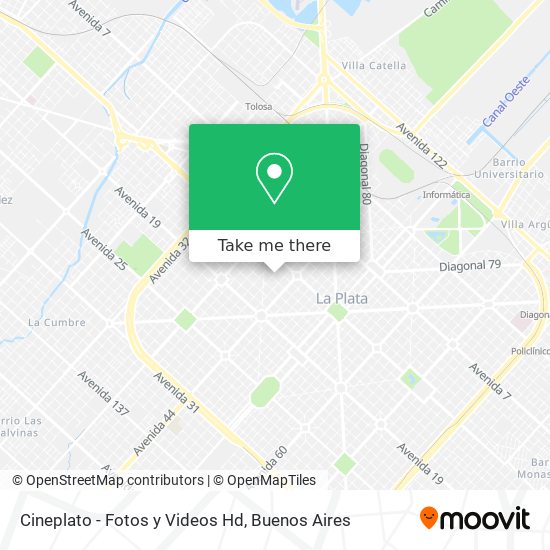 Cineplato - Fotos y Videos Hd map