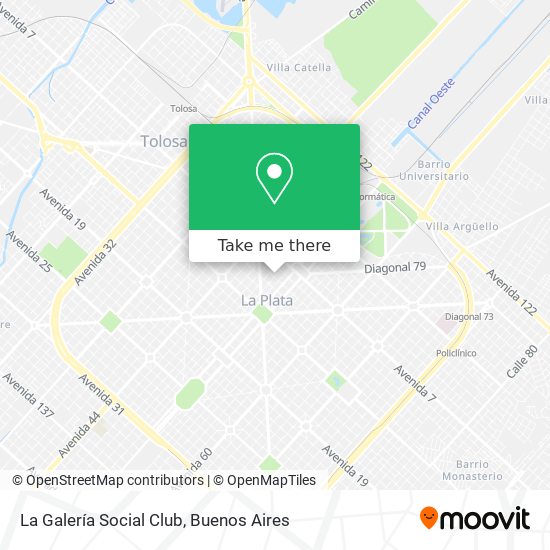 La Galería Social Club map