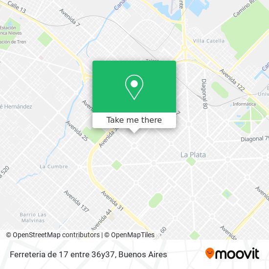 Mapa de Ferreteria de 17 entre 36y37
