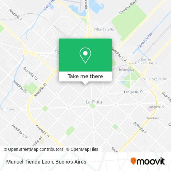 Manuel Tienda Leon map