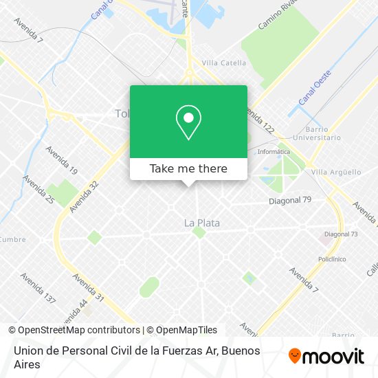 Union de Personal Civil de la Fuerzas Ar map