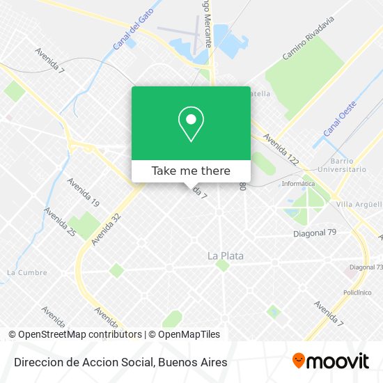 Direccion de Accion Social map