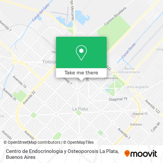 Centro de Endocrinologia y Osteoporosis La Plata map