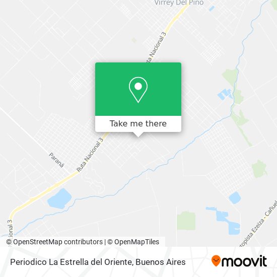 Mapa de Periodico La Estrella del Oriente