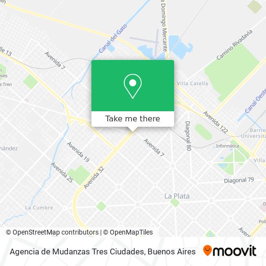 Agencia de Mudanzas Tres Ciudades map