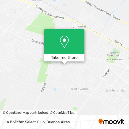 La Boliche: Select Club map