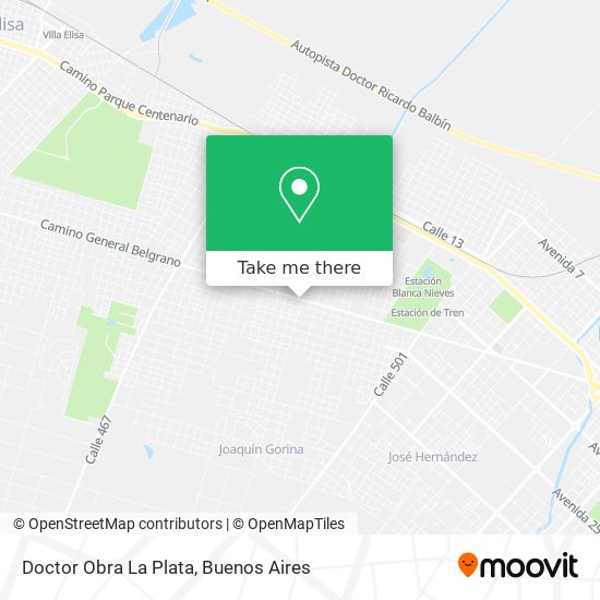 Mapa de Doctor Obra La Plata