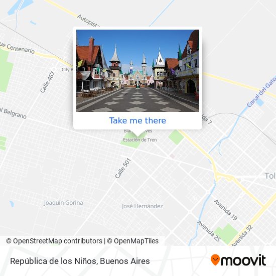 Mapa de República de los Niños