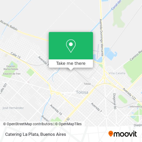 Catering La Plata map