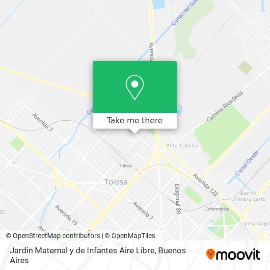 Mapa de Jardin Maternal y de Infantes Aire Libre