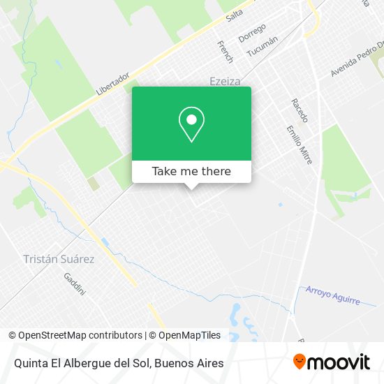 Quinta El Albergue del Sol map
