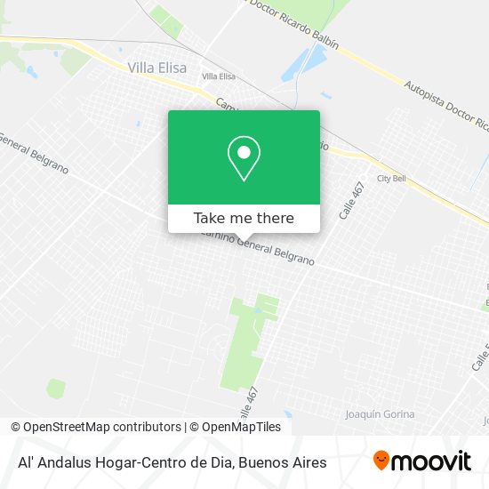 Mapa de Al' Andalus Hogar-Centro de Dia