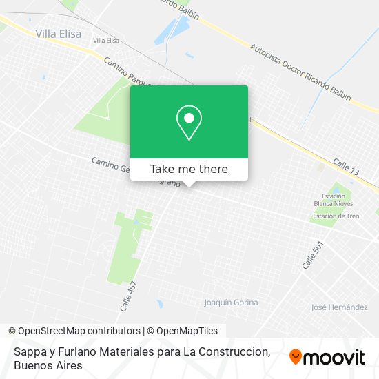 Sappa y Furlano Materiales para La Construccion map