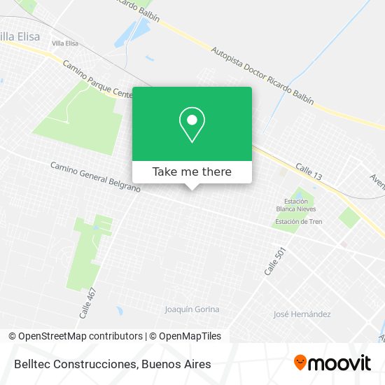 Mapa de Belltec Construcciones