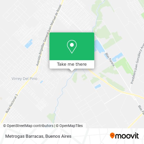 Metrogas Barracas map