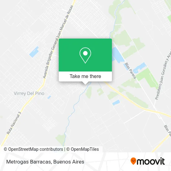 Metrogas Barracas map