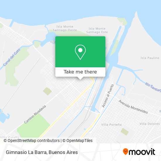 Gimnasio La Barra map