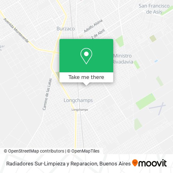 Radiadores Sur-Limpieza y Reparacion map