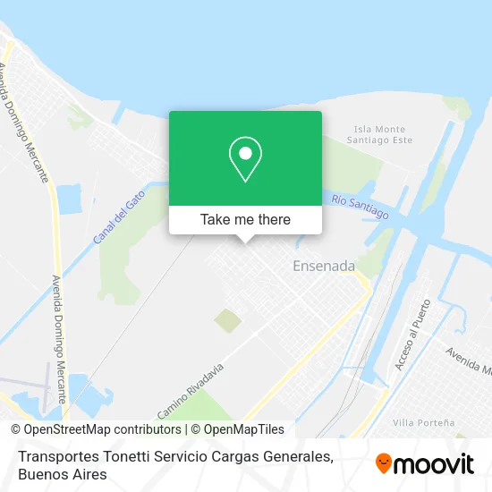 Transportes Tonetti Servicio Cargas Generales map