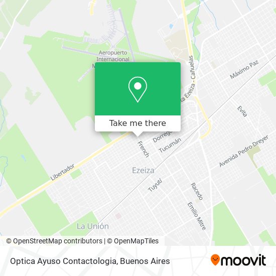 Mapa de Optica Ayuso Contactologia