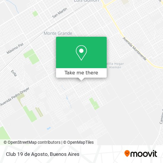 Club 19 de Agosto map