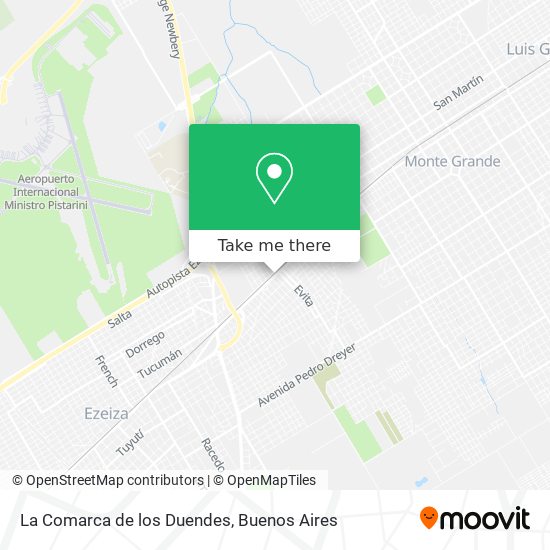 La Comarca de los Duendes map
