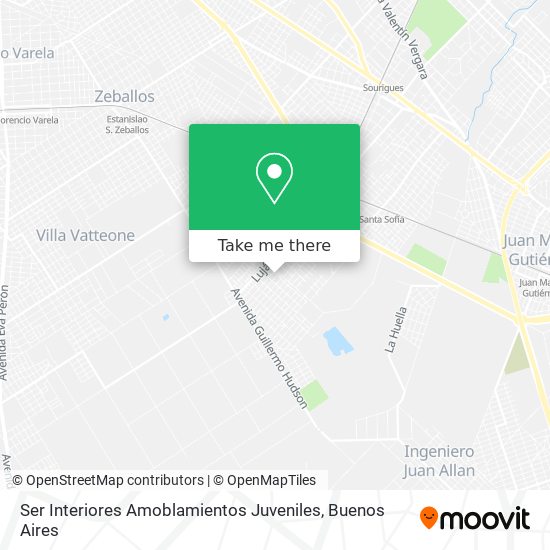 Mapa de Ser Interiores Amoblamientos Juveniles
