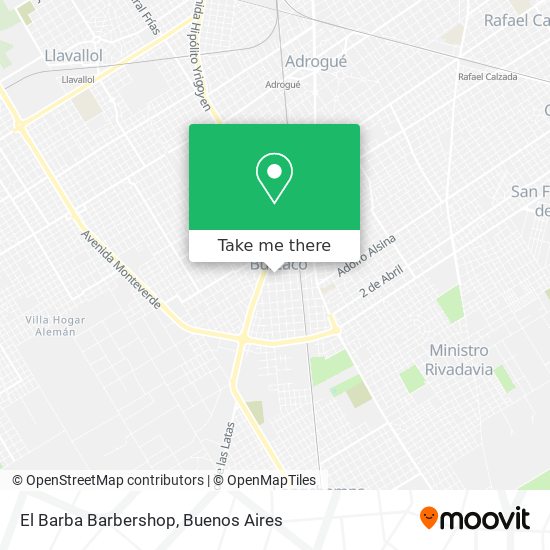 El Barba Barbershop map