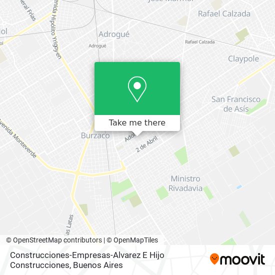 Mapa de Construcciones-Empresas-Alvarez E Hijo Construcciones