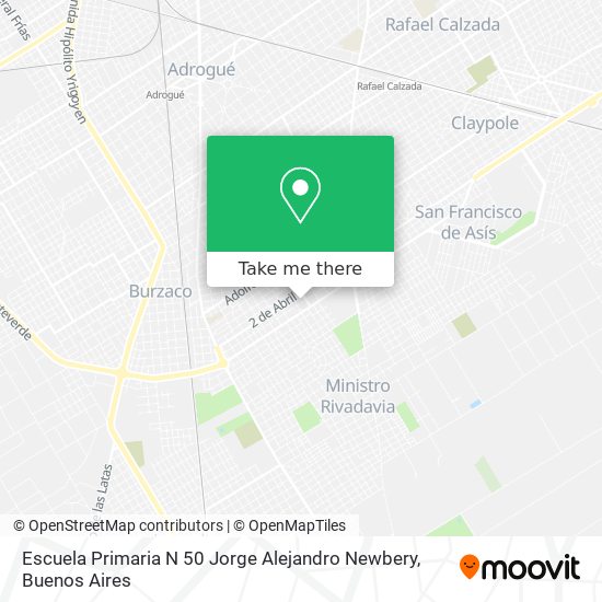 Mapa de Escuela Primaria N 50 Jorge Alejandro Newbery