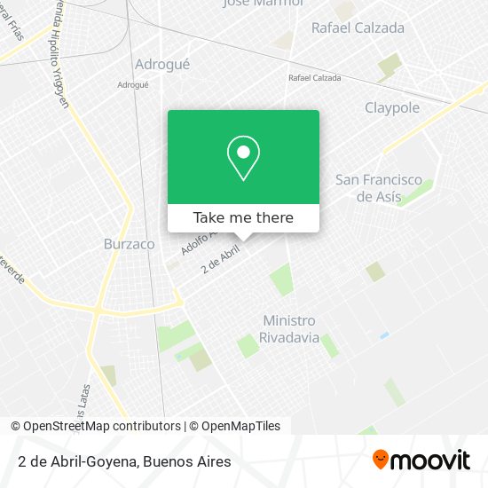 2 de Abril-Goyena map
