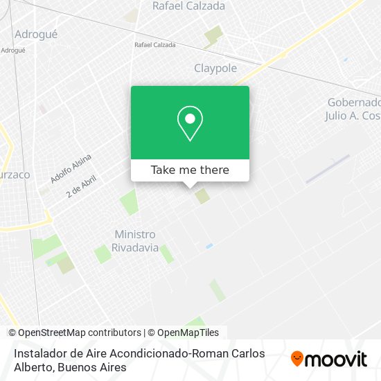 Instalador de Aire Acondicionado-Roman Carlos Alberto map