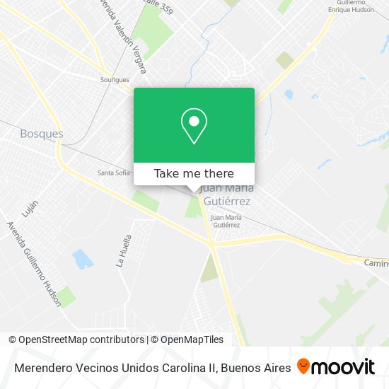 Merendero Vecinos Unidos Carolina II map