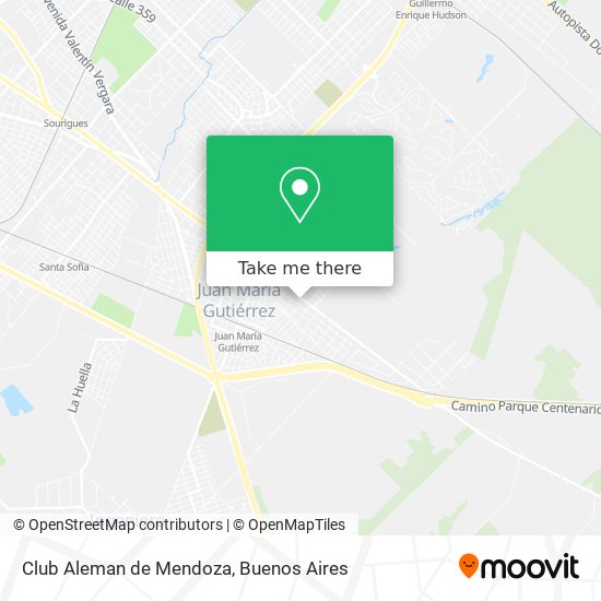 Mapa de Club Aleman de Mendoza