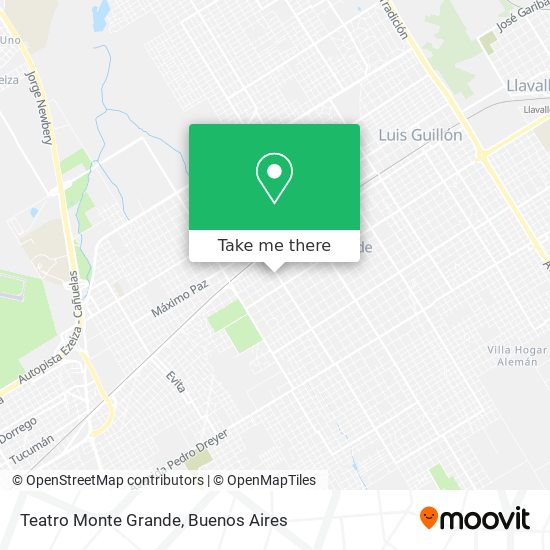 Mapa de Teatro Monte Grande