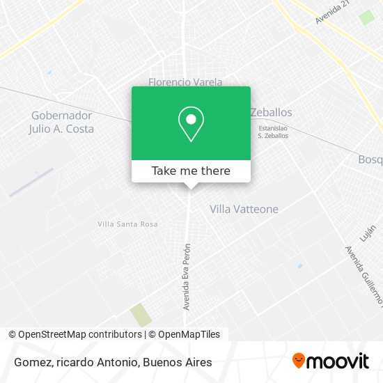 Gomez, ricardo Antonio map
