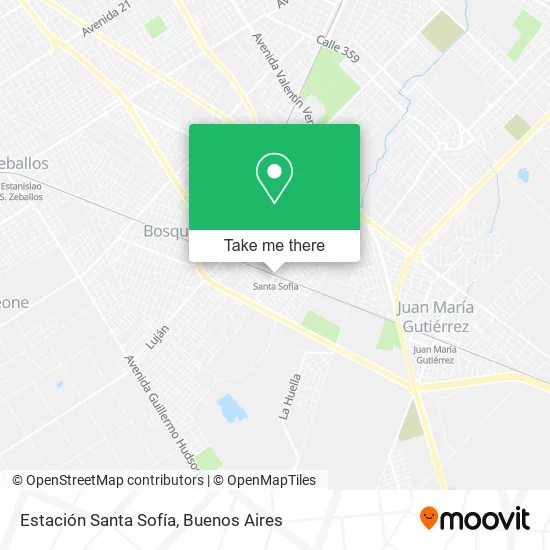 Mapa de Estación Santa Sofía