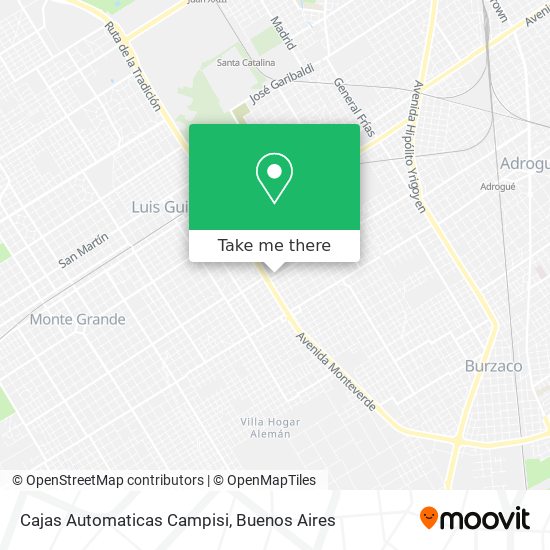 Cajas Automaticas Campisi map