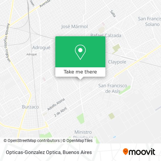 Opticas-Gonzalez Optica map