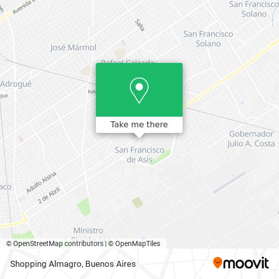 Shopping Almagro map