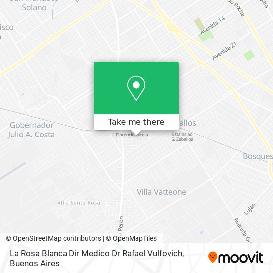 La Rosa Blanca Dir Medico Dr Rafael Vulfovich map